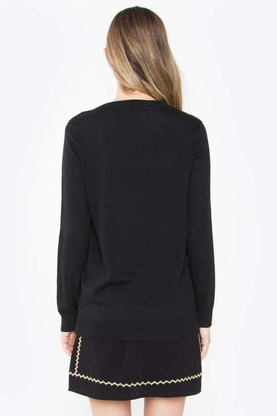 Cassis Lace-Up Sweater