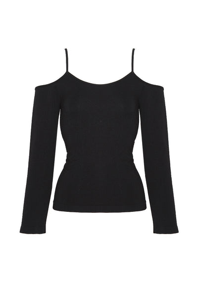 Seamless Cold Shoulder Top