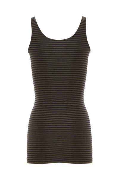 Seamless Striped Scoop Neck Tank Top
