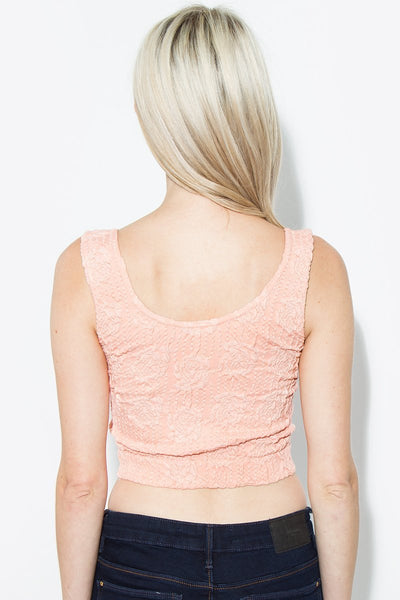 Sleeveless Scoop Neckline Tank Top