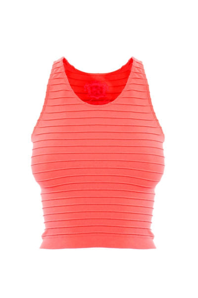 Seamless Ribbed Cropped Tank