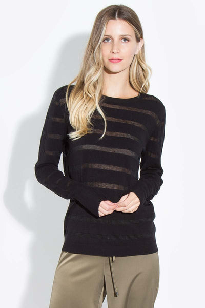 Kennedi Striped Pullover Top