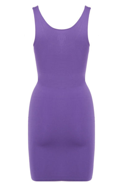 Scoop Neck Seamless Tunic Dress