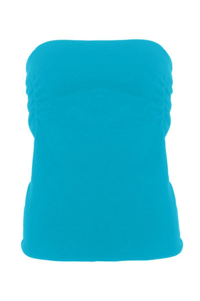 Cinched Strapless Seamless Top