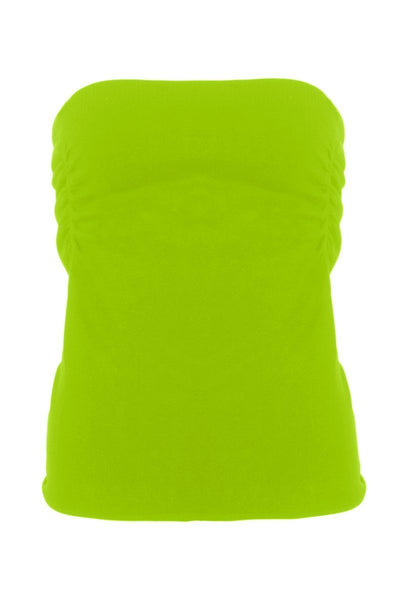 Cinched Strapless Seamless Top