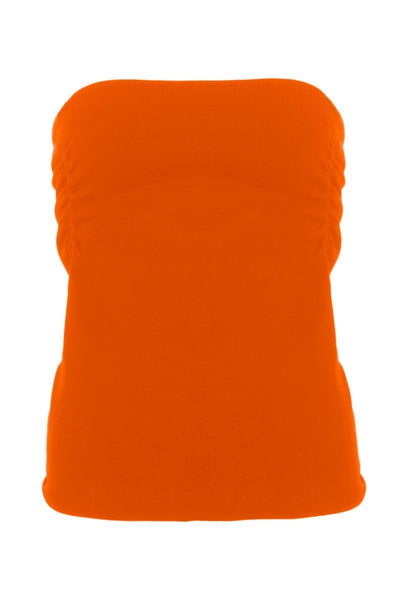 Cinched Strapless Seamless Top