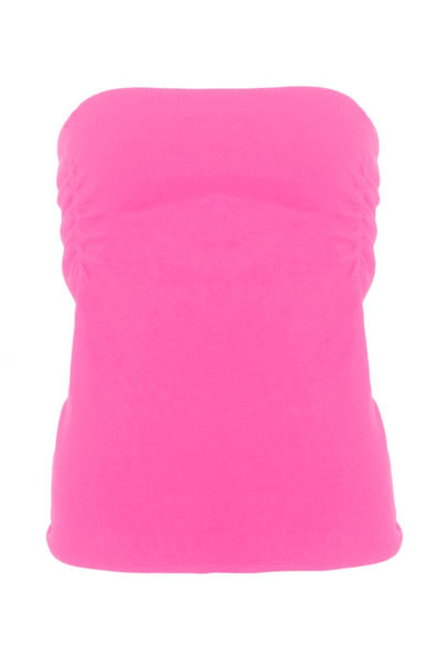 Cinched Strapless Seamless Top