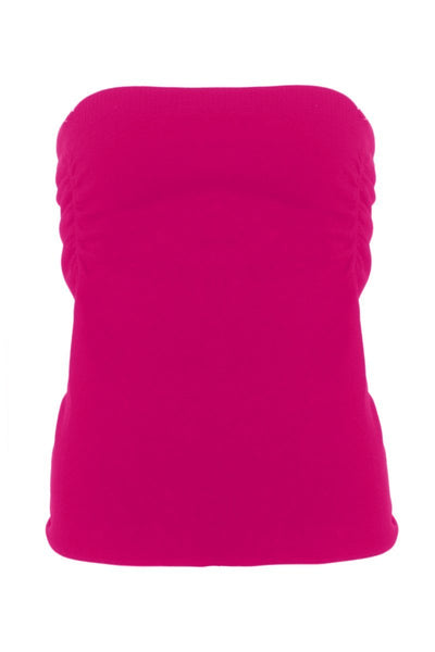 Cinched Strapless Seamless Top