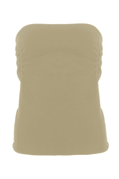 Cinched Strapless Seamless Top