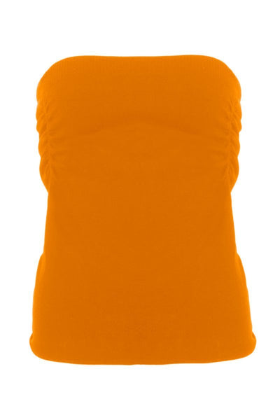 Cinched Strapless Seamless Top