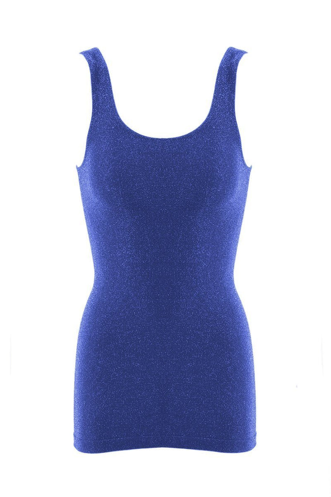 Sparkly Lurex Seamless Tank Top