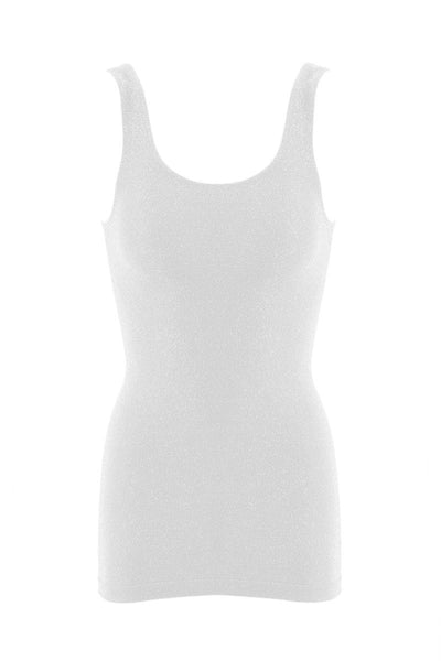 Sparkly Lurex Seamless Tank Top