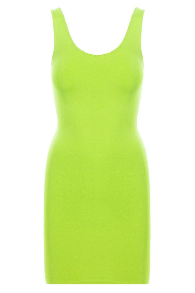 Scoop Neck Seamless Tunic Dress