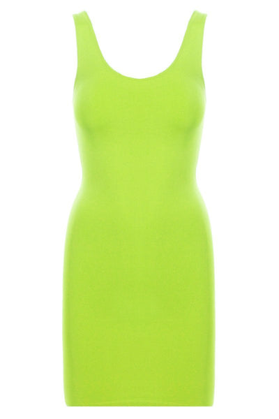 Scoop Neck Seamless Tunic Dress