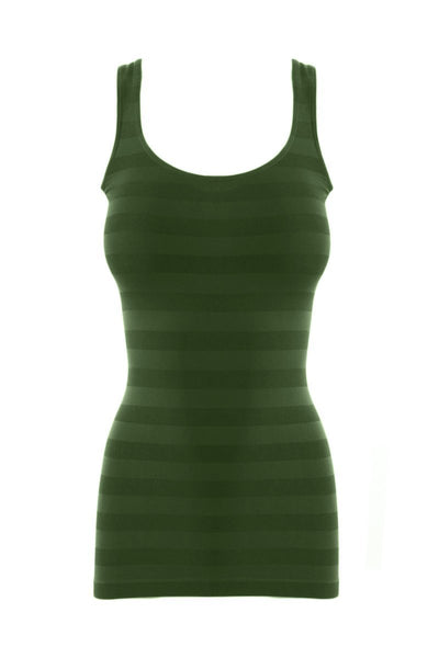 Seamless Striped Tank Top