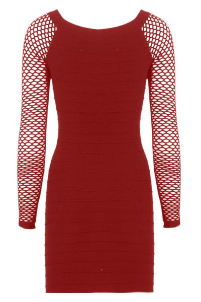 Mesh L/S Seamless Dress