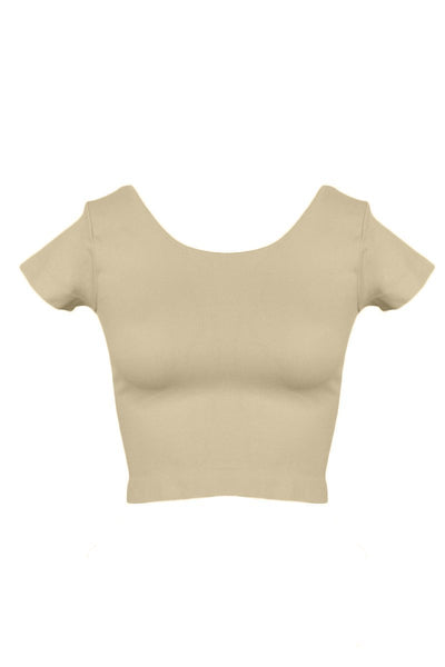 Cap Sleeve Crop Top