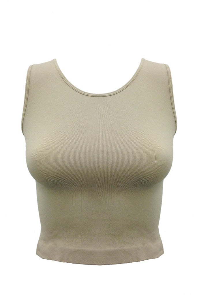 Solid Longer Cropped Tank