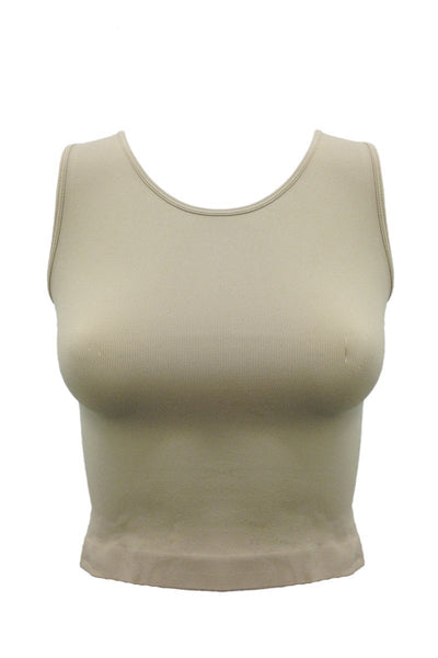 Solid Longer Cropped Tank