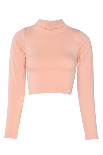 High Neck Long Sleeve Top