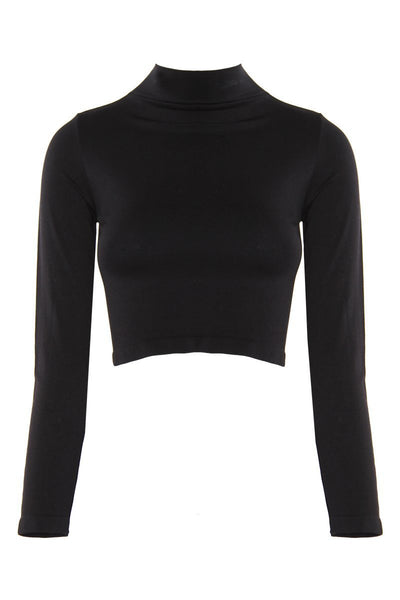 High Neck Long Sleeve Top