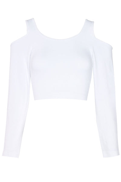 Cold Shoulder Long Sleeve Top
