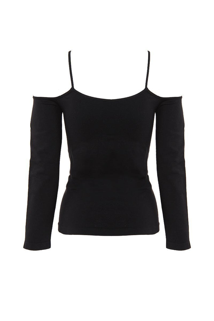 Seamless Cold Shoulder Top